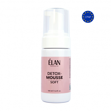 ELAN DETOX - MOUSSE SOFT valomosios putos veidui, antakiams ir blakstienoms