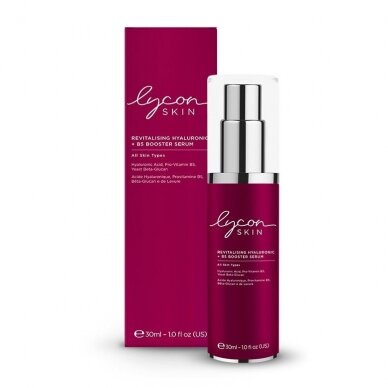 LYCON SKIN gaivinantis, stangrinantis serumas su Hialuronu ir B5 Pro-vitaminu, 30 ml