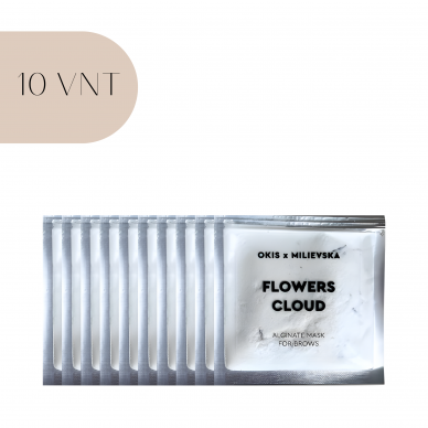 OKIS BROW alginatinė antakių kaukė FLOWERS CLOUD 2 g x 10 vnt