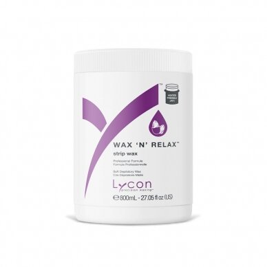 LYCON juostinis vaškas WAX ‘N’ RELAX, 800 ml (tik profesionaliam naudojimui)