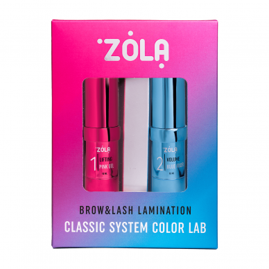 ZOLA laminavimo sistemos rinkinys – Brow&Lash Lamination Classic System Color Lab